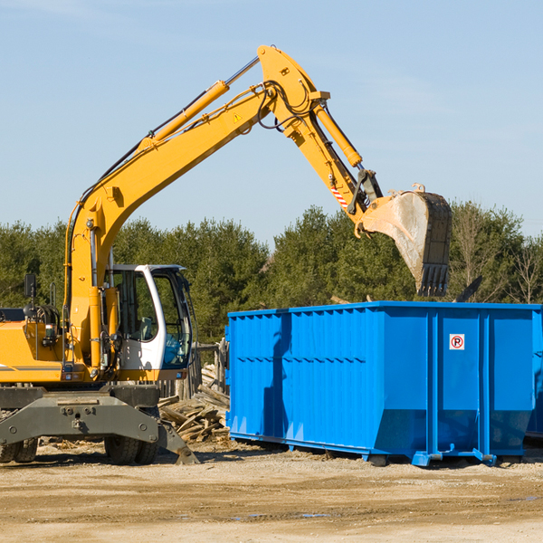 can i choose the location where the residential dumpster will be placed in Pilot Hill